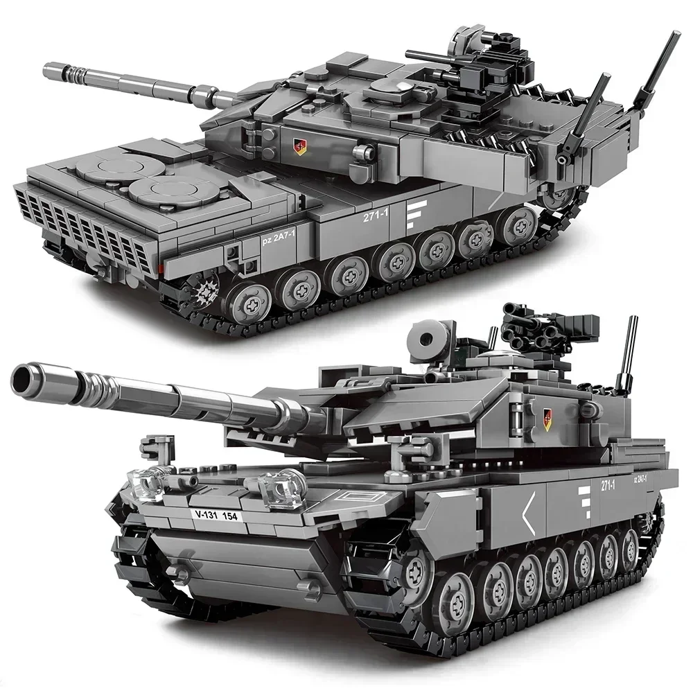 Военный M1A2 строительный блок Леопардовый основной боевой танк Вторая мировая война фигурки солдат армейские кирпичи немецкий тяжелый танк игрушки для детей
Военный M1A2 строительный блок Леопардовый основной боевой танк Вторая мировая война фигурки солдат армейские кирпичи немецкий тяжелый танк игрушки для детей