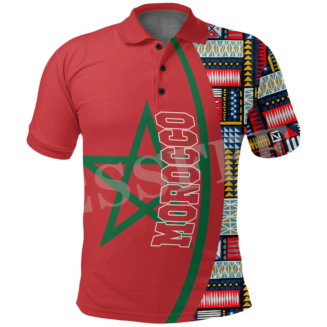 Black History Africa County Morocco Flag Tribe Tattoo 3DPrint Summer Polo Shirts Men/Women Short Sleeve T-Shirts Streetwear A2
Black History Africa County Morocco Flag Tribe Tattoo 3DPrint Summer Polo Shirts Men/Women Short Sleeve T-Shirts Streetwear A2