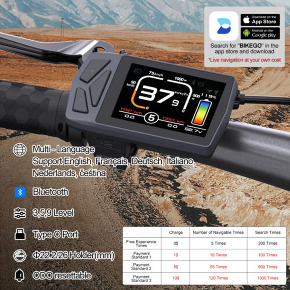 Ebike Display Color Lcd Display B02N Display For BAFANG BBS01 02 ForBBSHD Wheel Hub Motor Meter Electric Bike Speedometer
Ebike Display Color Lcd Display B02N Display For BAFANG BBS01 02 ForBBSHD Wheel Hub Motor Meter Electric Bike Speedometer