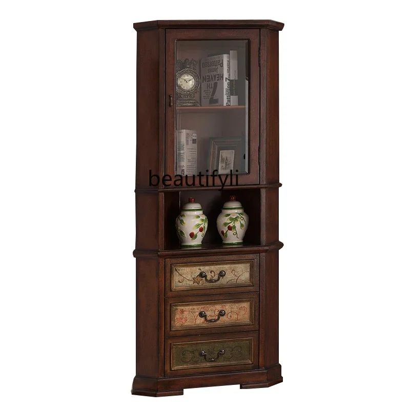 Corner Cabinet American Solid Wood Living Room BedroomTriangle Cabinet Locker Corner Cabinet
Corner Cabinet American Solid Wood Living Room BedroomTriangle Cabinet Locker Corner Cabinet