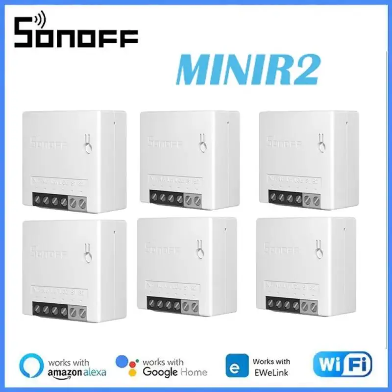 Умный выключатель Itead SONOFF MINI R2, двухсторонний переключатель, модуль переключения Wi-Fi через e-WeLink APP, работает с Alexa Google Home
Умный выключатель Itead SONOFF MINI R2, двухсторонний переключатель, модуль переключения Wi-Fi через e-WeLink APP, работает с Alexa Google Home