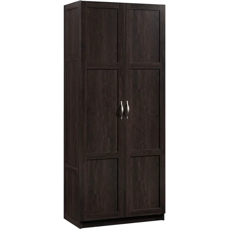 

Sauder 419496 Miscellaneous Storage Storage Cabinet, 29.61 " x D: 16.02 " x H: 71.50", Cinnamon Cherry finish