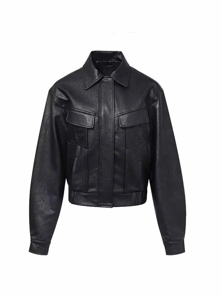 Women's 2024 New Fashionable Casual Motorcycle Style faux leather jacket coat retro long sleeved zippered women's coat chic top
Women's 2024 New Fashionable Casual Motorcycle Style faux leather jacket coat retro long sleeved zippered women's coat chic top
