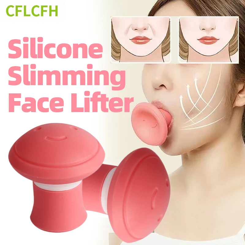 

Silica Gel Face Slimming Facial Lifting Double Chin V-Shape Face Lift Tool Anti-Wrinkle Removal Blow Breath Mouth Jaw Exerciser