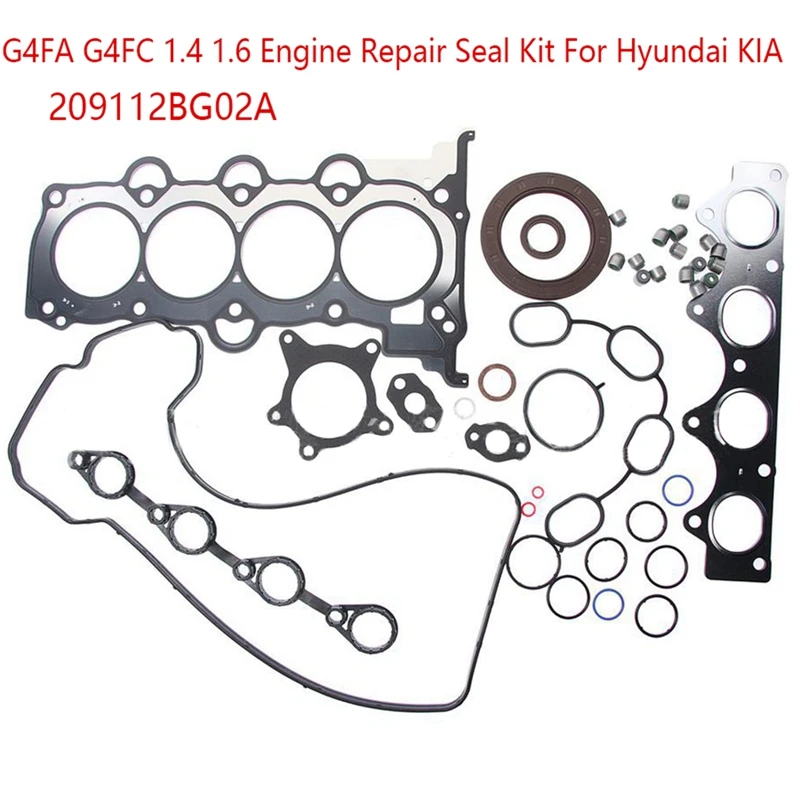 Комплект уплотнений для ремонта двигателя G4FA G4FC 1,4 1,6 для Hyundai, комплекты для восстановления KIA 209112BG02A, Сменные запасные части, аксессуары
Комплект уплотнений для ремонта двигателя G4FA G4FC 1,4 1,6 для Hyundai, комплекты для восстановления KIA 209112BG02A, Сменные запасные части, аксессуары