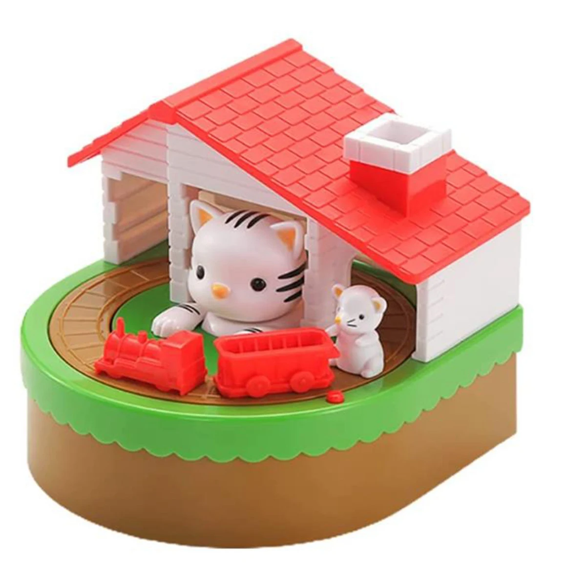 

Piggy Bank for Kids Electronic Cat House Coin Bank Cat & Mouse Money Bank Automatically Stealing Money Box Saving Box