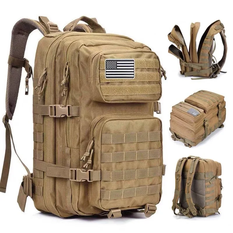 Camouflage Army Backpack Men 45L Military Tactical Bags Assault Molle backpack Hunting Trekking Rucksack Waterproof Bug Out Bag
Camouflage Army Backpack Men 45L Military Tactical Bags Assault Molle backpack Hunting Trekking Rucksack Waterproof Bug Out Bag