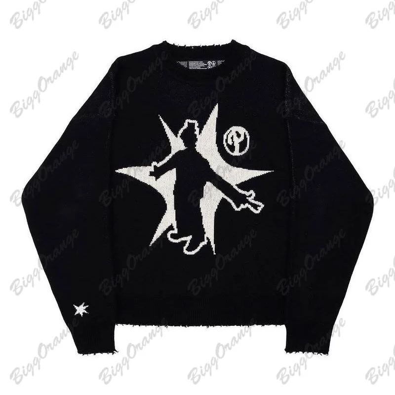 Harajuku Men Clothing Loose Jerseis Wild Sweater Oversize Comfortable Sweatshirt Japanese Round Neck Sweaters Men's
Harajuku Men Clothing Loose Jerseis Wild Sweater Oversize Comfortable Sweatshirt Japanese Round Neck Sweaters Men's