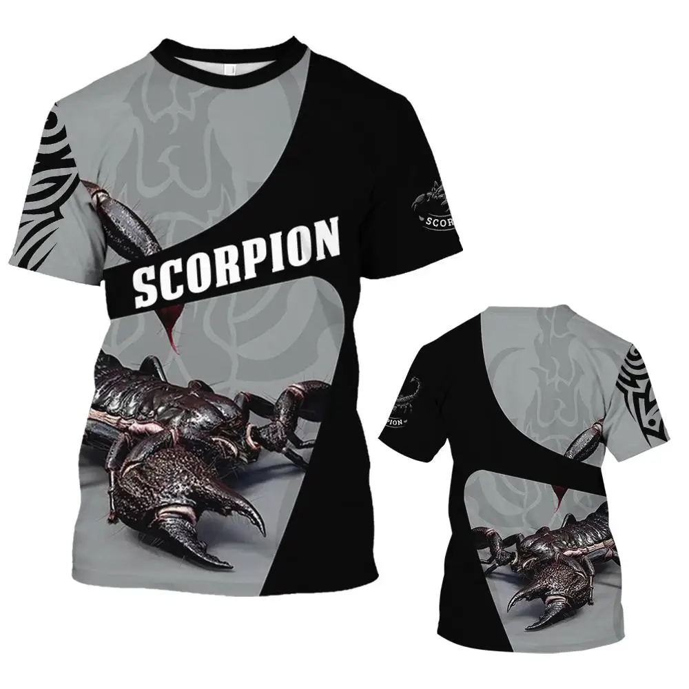 Men's 3D Scorpion Print Short Sleeve T-shirt, Casual Fashion Funny T-shirt Summer Large Clothing Top
Men's 3D Scorpion Print Short Sleeve T-shirt, Casual Fashion Funny T-shirt Summer Large Clothing Top