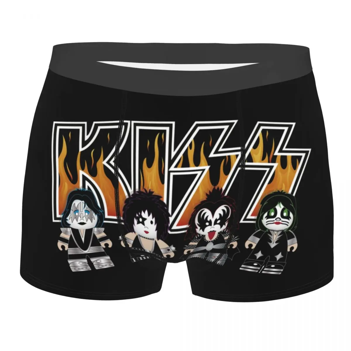 Novelty Heavy Metal Rock Kiss Band Boxers Shorts Panties Male Underpants Stretch Rock And Roll Briefs Underwear
Novelty Heavy Metal Rock Kiss Band Boxers Shorts Panties Male Underpants Stretch Rock And Roll Briefs Underwear