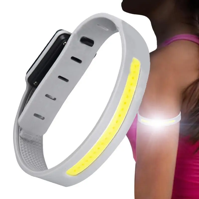 

LED Light Up Band Light Up Wristband Armband Running Glow Band Adjustable Light Up Slap Bracelets With 350mah Battery Waterproof