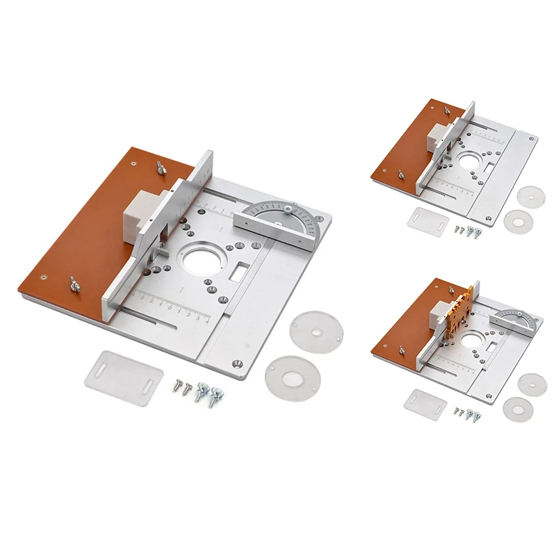 Aluminium Router Table Insert Plate Electric Wood Milling Flip Board With Miter Gauge Guide Set Table Saw Workbench
Aluminium Router Table Insert Plate Electric Wood Milling Flip Board With Miter Gauge Guide Set Table Saw Workbench