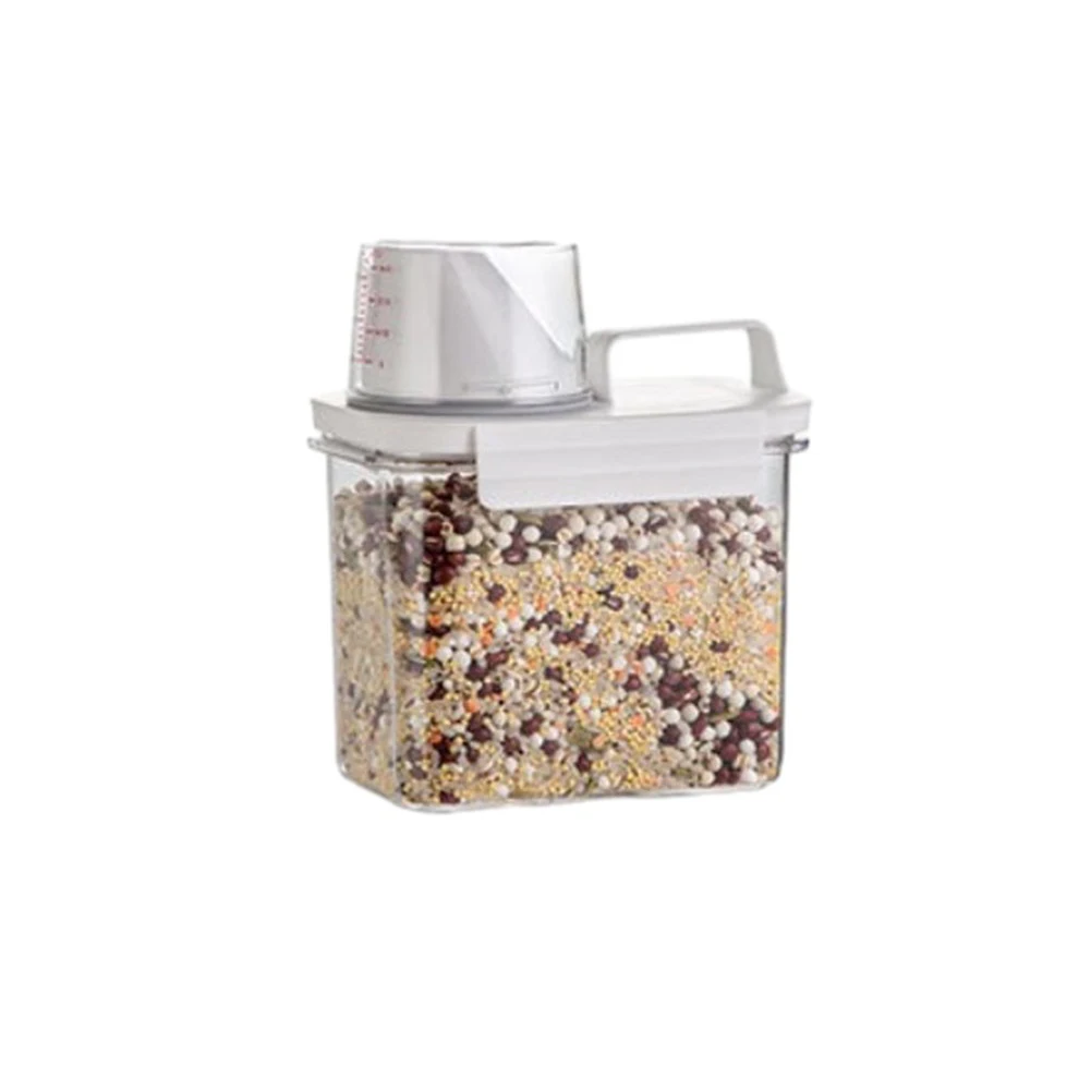 1pc 1100/1800/2300ml Sealed Food Storage Box Cereal Candy Dried Jars With Lid & Cup Fridge Storage Containers Kitchen Organizer
1pc 1100/1800/2300ml Sealed Food Storage Box Cereal Candy Dried Jars With Lid & Cup Fridge Storage Containers Kitchen Organizer