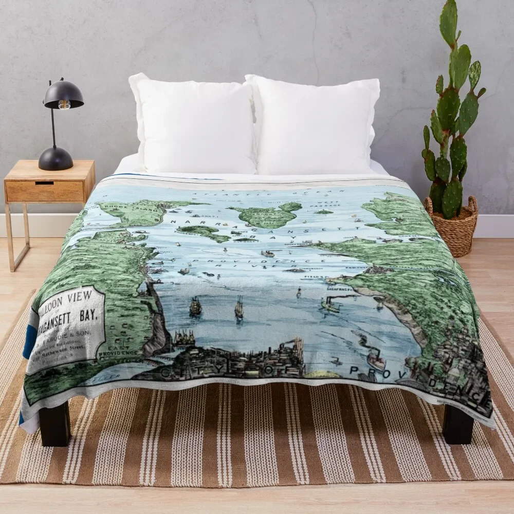 Vintage Balloon View of Narragansett Bay and Rhode Island Lithograph Map Poster Art Version 2 Throw Blanket sofa bed Blankets
Vintage Balloon View of Narragansett Bay and Rhode Island Lithograph Map Poster Art Version 2 Throw Blanket sofa bed Blankets