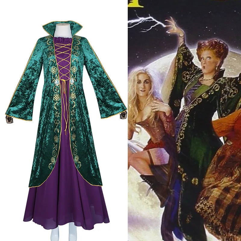 2022 Hocus 2 Costume Winifred Sanderson Cosplay Costume Dress Outfit Suit Uniform Women Halloween Carnival Costume
2022 Hocus 2 Costume Winifred Sanderson Cosplay Costume Dress Outfit Suit Uniform Women Halloween Carnival Costume