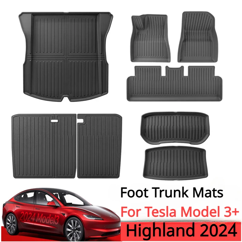 For Tesla Model 3+ Trunk Mats TPE Front Rear Trunk Mat Waterproof Wear-resistant Foot Pads New Model3 Highland Accessories 2024
For Tesla Model 3+ Trunk Mats TPE Front Rear Trunk Mat Waterproof Wear-resistant Foot Pads New Model3 Highland Accessories 2024