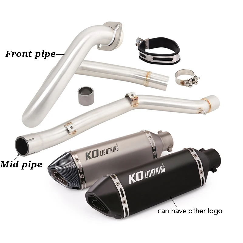 

For SUZUKI DR-Z400 S E DRZ400 SM 2000-2022 Motorcycle Full Exhaust System Header Link Pipe Mid Connect Tube Muffler Escape 51mm