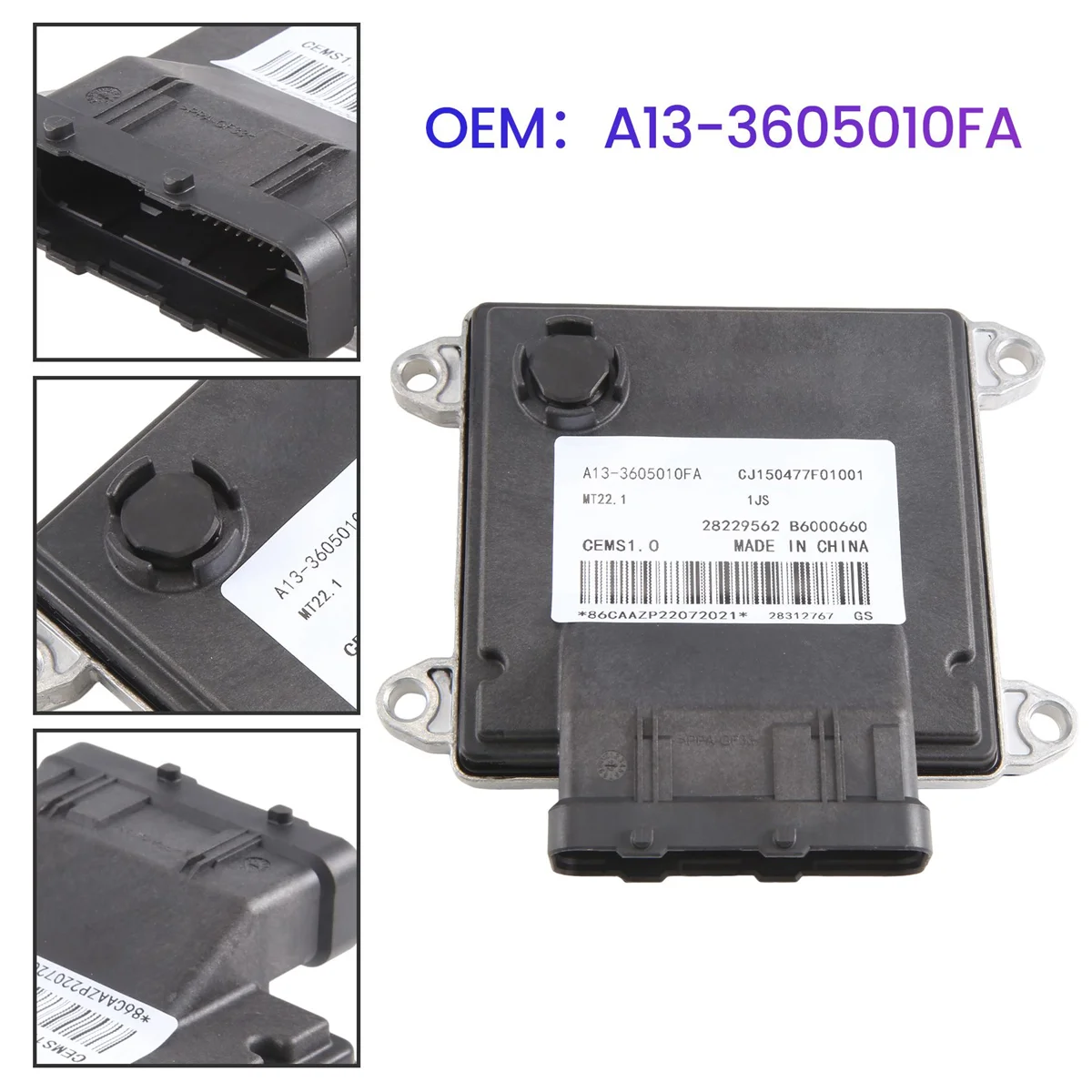 ECU 28229562 B6000660 автомобильный двигатель, компьютер, электронный блок управления, подходит для Chery MT22.1.1
ECU 28229562 B6000660 автомобильный двигатель, компьютер, электронный блок управления, подходит для Chery MT22.1.1