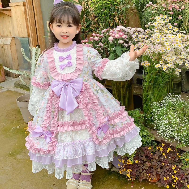 Children Dress for Girls Baby Autumn Long Sleeve Navidad Wedding Dress Girl Ball Gown Lolita Girl Princess Party Vestidos
Children Dress for Girls Baby Autumn Long Sleeve Navidad Wedding Dress Girl Ball Gown Lolita Girl Princess Party Vestidos