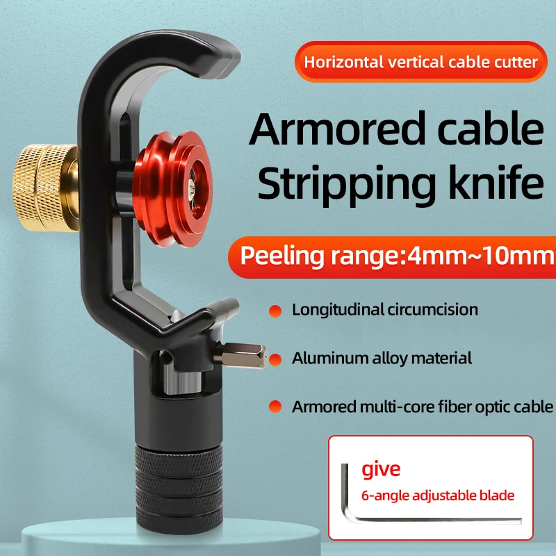Fiber Optical Cable Stripper Longitudinal Transverse Optic Slitter Stripping Tool Jacket Slitter Sheath Cutter
Fiber Optical Cable Stripper Longitudinal Transverse Optic Slitter Stripping Tool Jacket Slitter Sheath Cutter