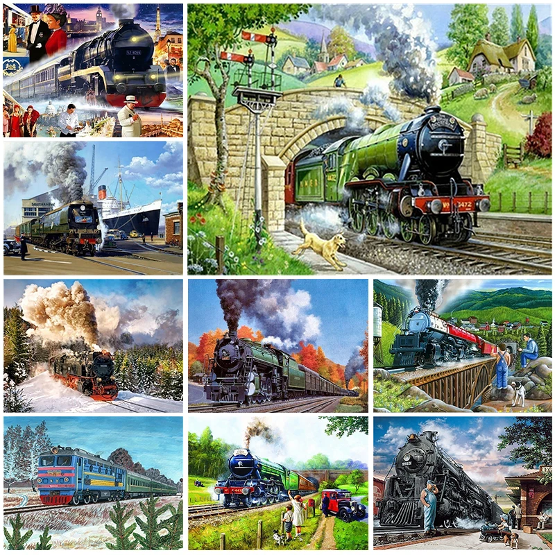 Landscape 5D DIY Diamond Painting Train Natural Scenery Diamond Painting Inlaid Full Diamond Embroidery Painting Home Decoration
Landscape 5D DIY Diamond Painting Train Natural Scenery Diamond Painting Inlaid Full Diamond Embroidery Painting Home Decoration