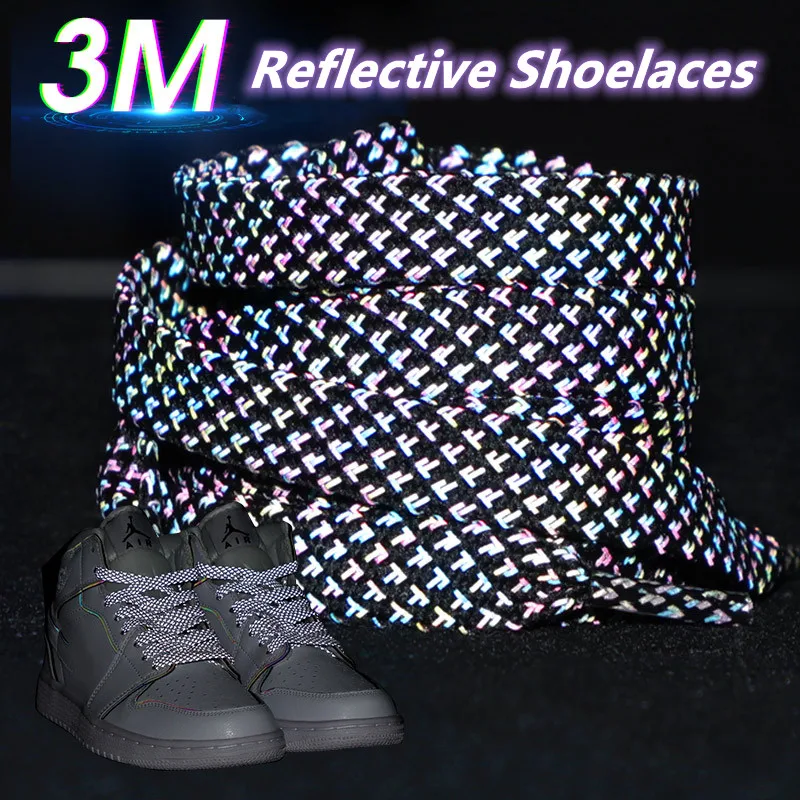 3M Reflective Shoelaces for Sneakers Flat Luminous Shoe Laces Cool Glow In The Dark Shoelace Adult Children Sports Shoestrings
3M Reflective Shoelaces for Sneakers Flat Luminous Shoe Laces Cool Glow In The Dark Shoelace Adult Children Sports Shoestrings