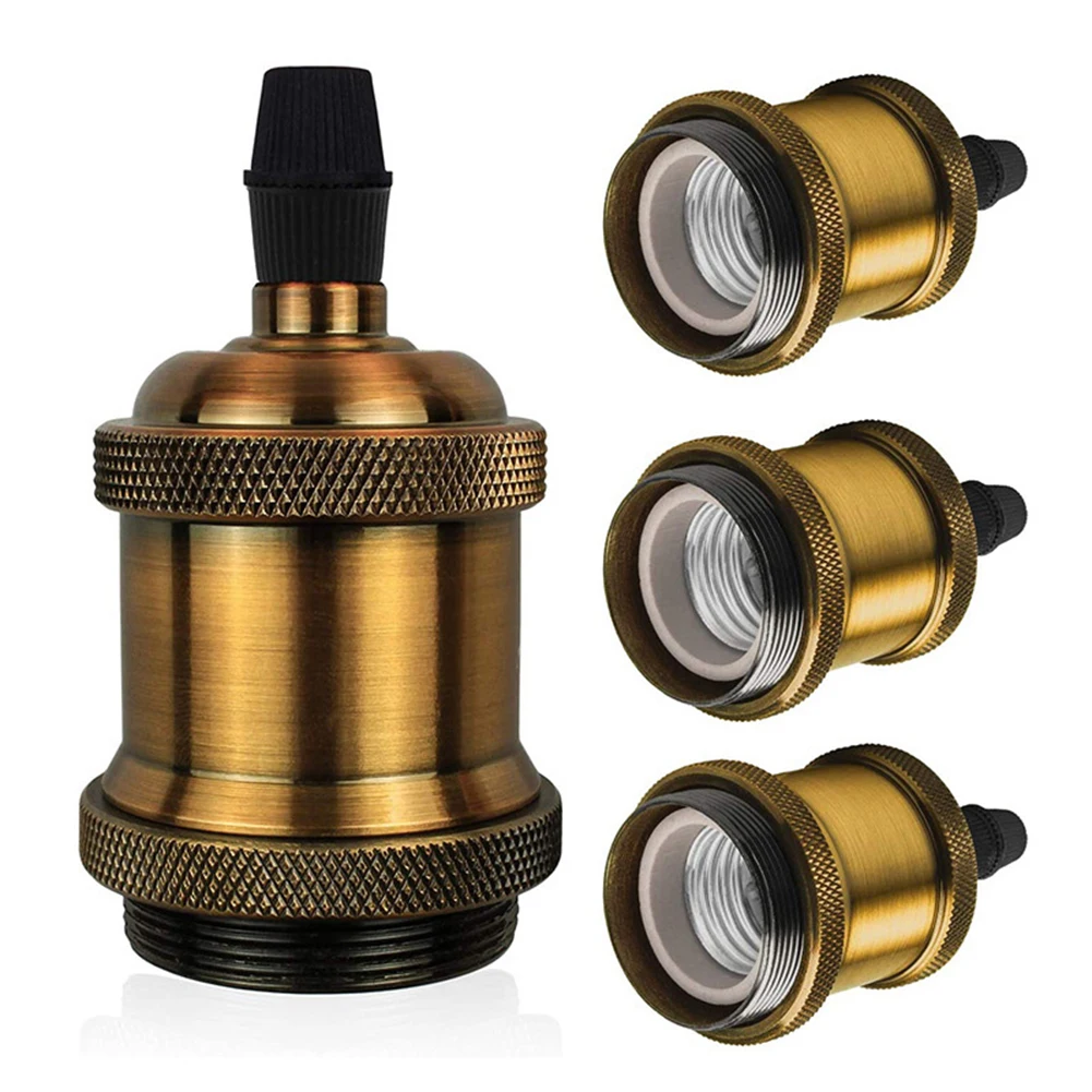 E27 Lamp Socket Vintage Heat Resistant Pendant Light Socket Industrial Lamp Holder Fixture For Living Room Kitchen Home Decor
E27 Lamp Socket Vintage Heat Resistant Pendant Light Socket Industrial Lamp Holder Fixture For Living Room Kitchen Home Decor