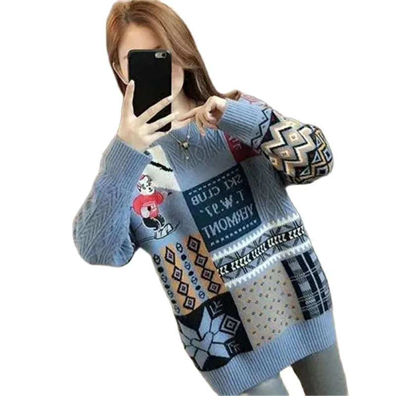 

Lazy Wind Oft Sweater Female New In 2021 Explosion Loose Fashion Autumn Winter Outside Wear Keep Warm Ladies Hit End Shirt