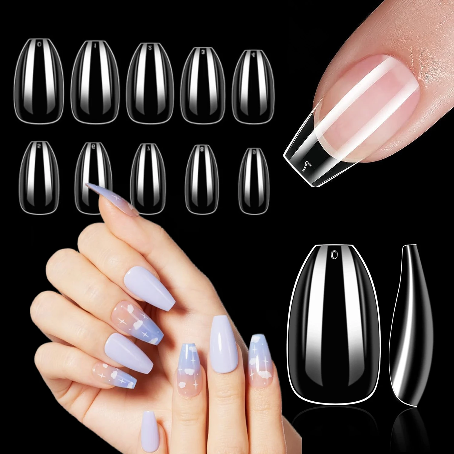 Makartt Nail Tips Short Coffin Nails 500pcs Press on Nails Full Cover Fake Nails Ballerina Clear Nails for Nail Extension
Makartt Nail Tips Short Coffin Nails 500pcs Press on Nails Full Cover Fake Nails Ballerina Clear Nails for Nail Extension