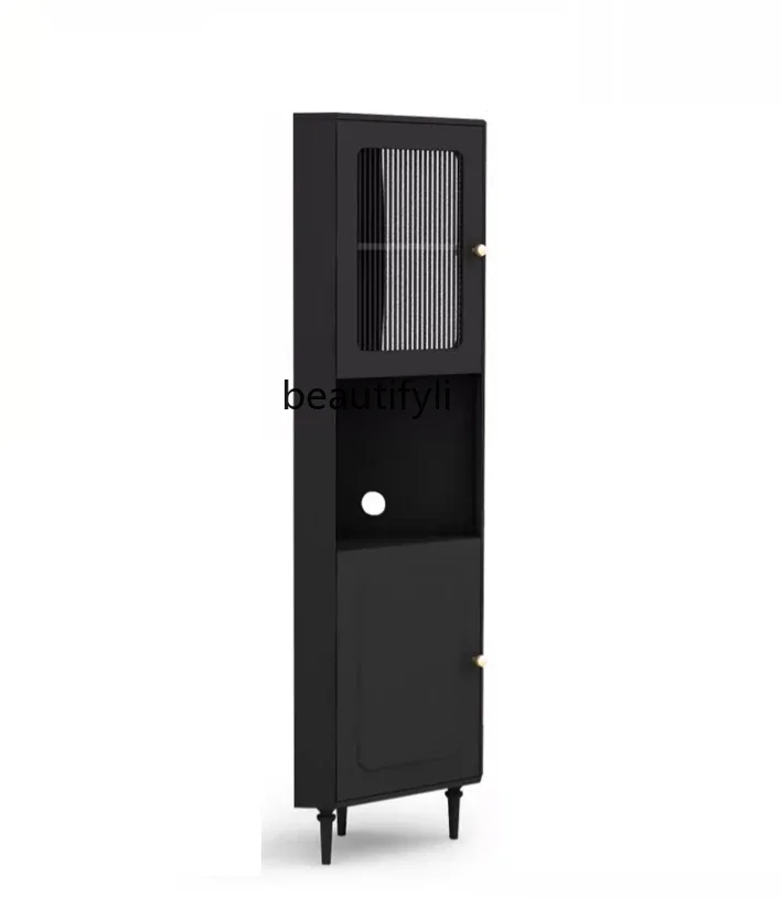 American Retro Corner Cabinet Triangle Black Corner Cabinet Living Room Cabinet Storage
American Retro Corner Cabinet Triangle Black Corner Cabinet Living Room Cabinet Storage