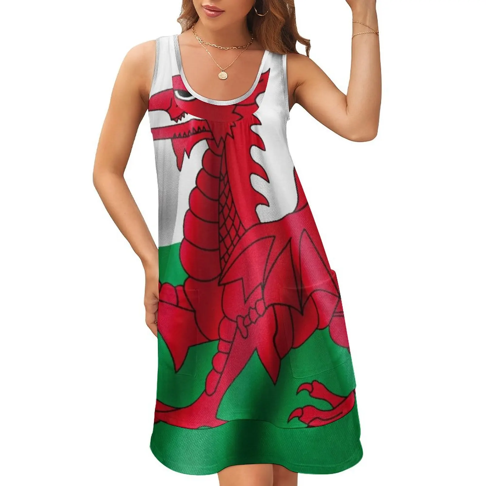 Wales Flag Sleeveless U-Neck Fake Two Piece Dress Women's clothing dress luxury dresses
Wales Flag Sleeveless U-Neck Fake Two Piece Dress Women's clothing dress luxury dresses