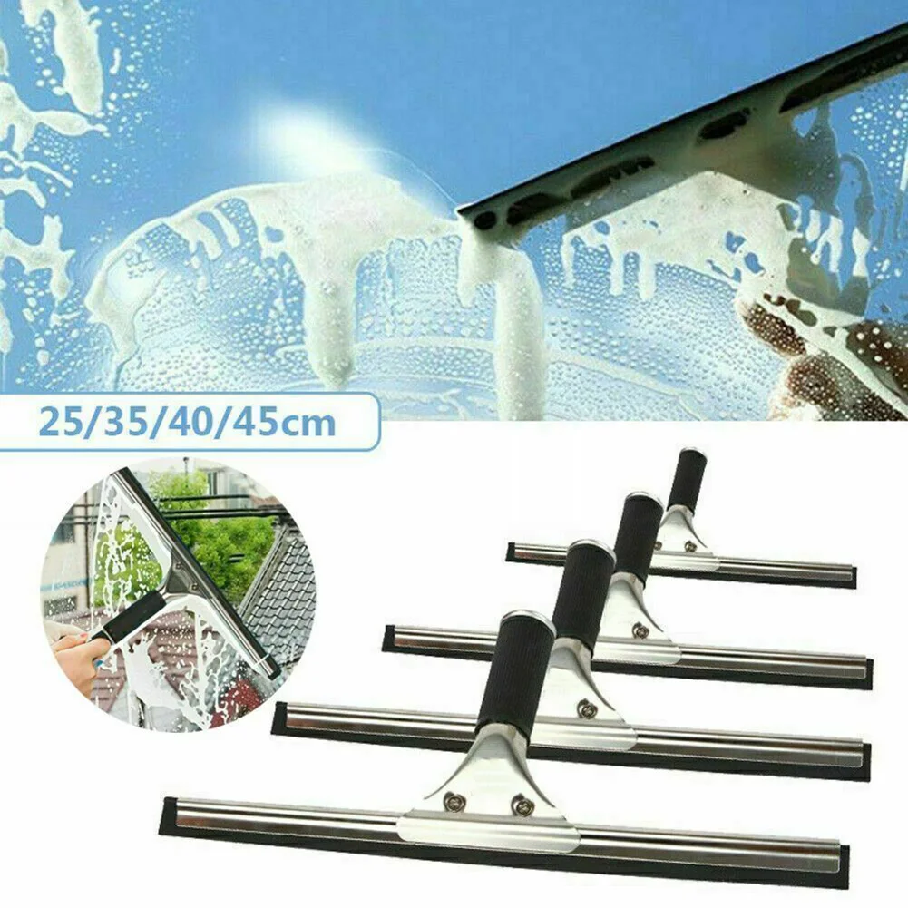 1pc Stainless Steel Glass Squeegee Rubber Wiper Blade Window Wiper For Shower Screen Car Glass Wiper Bathroom Tool Accessories
1pc Stainless Steel Glass Squeegee Rubber Wiper Blade Window Wiper For Shower Screen Car Glass Wiper Bathroom Tool Accessories