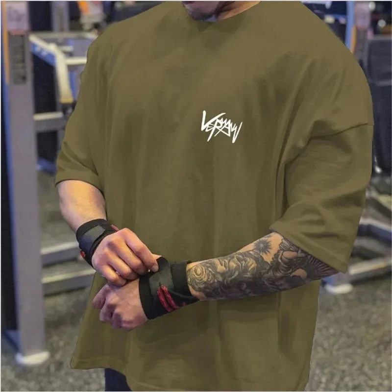 Summer Men's Crew Neck Sports T-Shirt Oversize Cotton T-Shirt Fitness Running Shirt Men's Street Short Sleeve T-Shirt
Summer Men's Crew Neck Sports T-Shirt Oversize Cotton T-Shirt Fitness Running Shirt Men's Street Short Sleeve T-Shirt