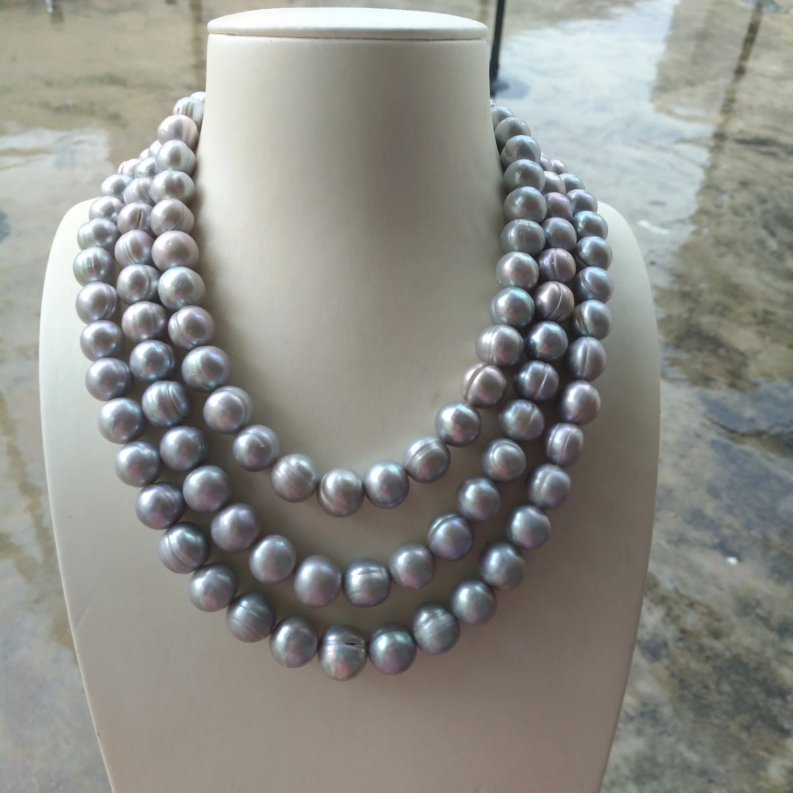 Long 50inch Classic 10-12mm South Sea Gray Real Natural Baroque Pearl Necklace 14k Gold Filled Free Shipping
Long 50inch Classic 10-12mm South Sea Gray Real Natural Baroque Pearl Necklace 14k Gold Filled Free Shipping