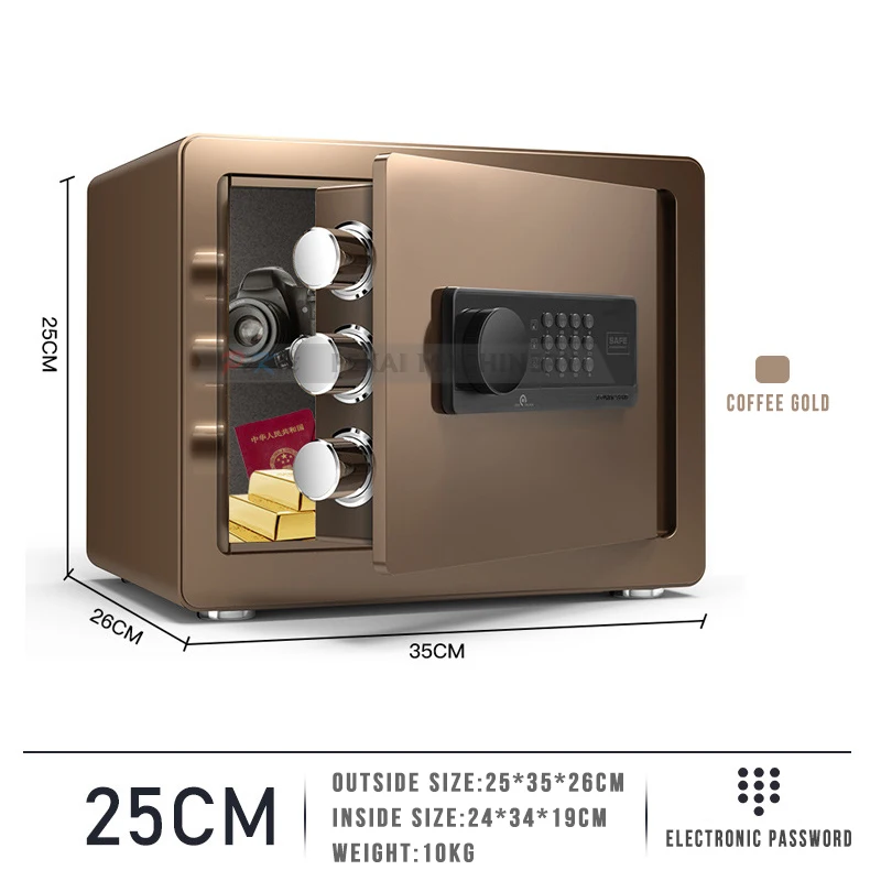 

Safe Box Mechanical Safe Household Mini All-steel Office Safe Deposit Box with Mechanical Password