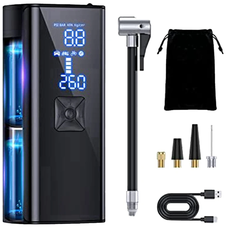 1 PCS Tire Inflator Portable Air Compressor Portable Air Pump For Car Tires With 10000Mah Battery
1 PCS Tire Inflator Portable Air Compressor Portable Air Pump For Car Tires With 10000Mah Battery