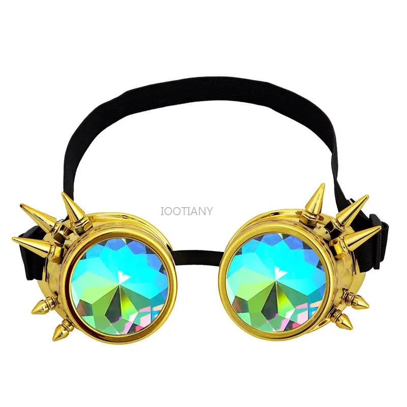 New Willow Studded Steampunk Gothic Vintage Coloured Kaleidoscope Glasses 3D Cosplay Goggles Unisex Party Cosplay Goggle Eyewear
New Willow Studded Steampunk Gothic Vintage Coloured Kaleidoscope Glasses 3D Cosplay Goggles Unisex Party Cosplay Goggle Eyewear