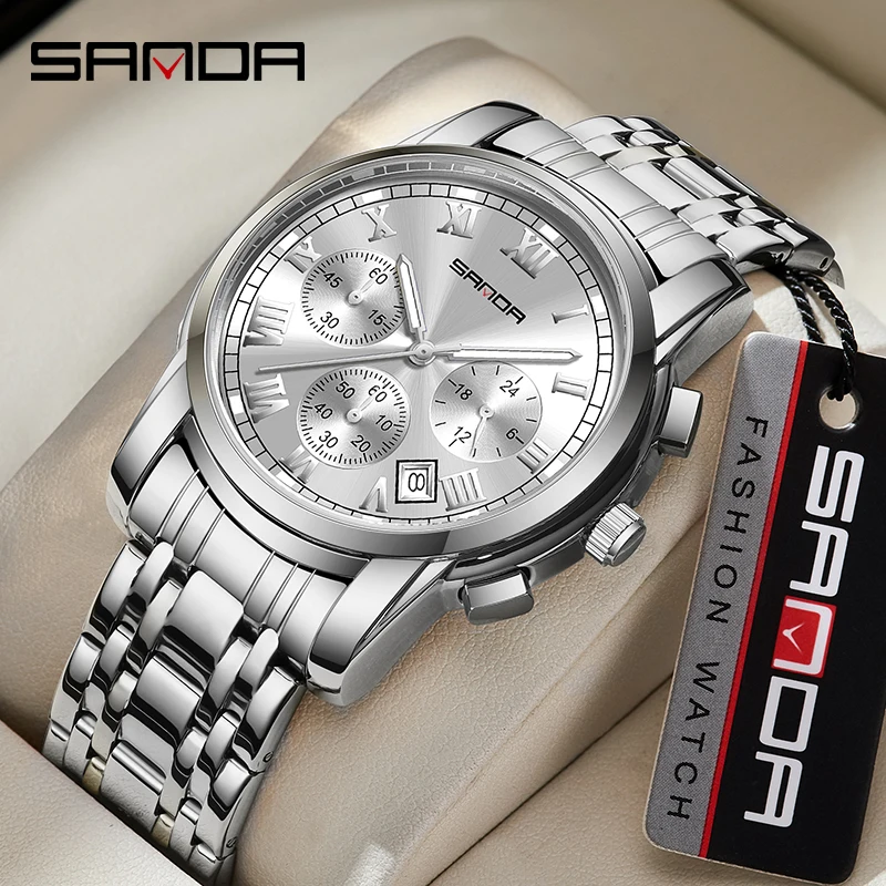 SANDA Top Brand Luxury Men's Watches Waterproof Fashion Wristwatch for Male Business Quartz Watch Clock Relogio Masculino 7003
SANDA Top Brand Luxury Men's Watches Waterproof Fashion Wristwatch for Male Business Quartz Watch Clock Relogio Masculino 7003