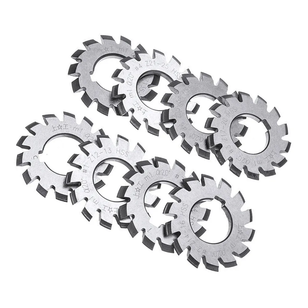 Precision Machined 8pcs HSS M1 Gear Cutters 22mm Diameter 20 Degree Pressure Angle Perfect for Gear Cutting Projects
Precision Machined 8pcs HSS M1 Gear Cutters 22mm Diameter 20 Degree Pressure Angle Perfect for Gear Cutting Projects