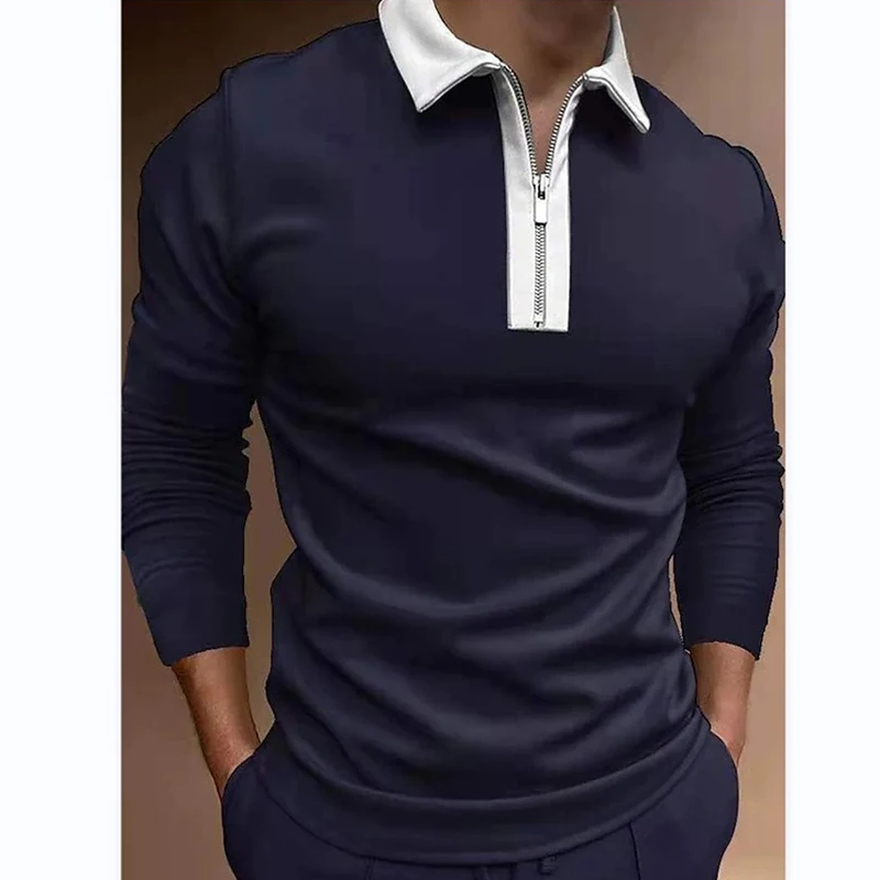 Men Clothes Fashion Long Sleeve Zipper Business Polo Shirt , Men Personality Sport Casual Tops Polo Shirt .
Men Clothes Fashion Long Sleeve Zipper Business Polo Shirt , Men Personality Sport Casual Tops Polo Shirt .