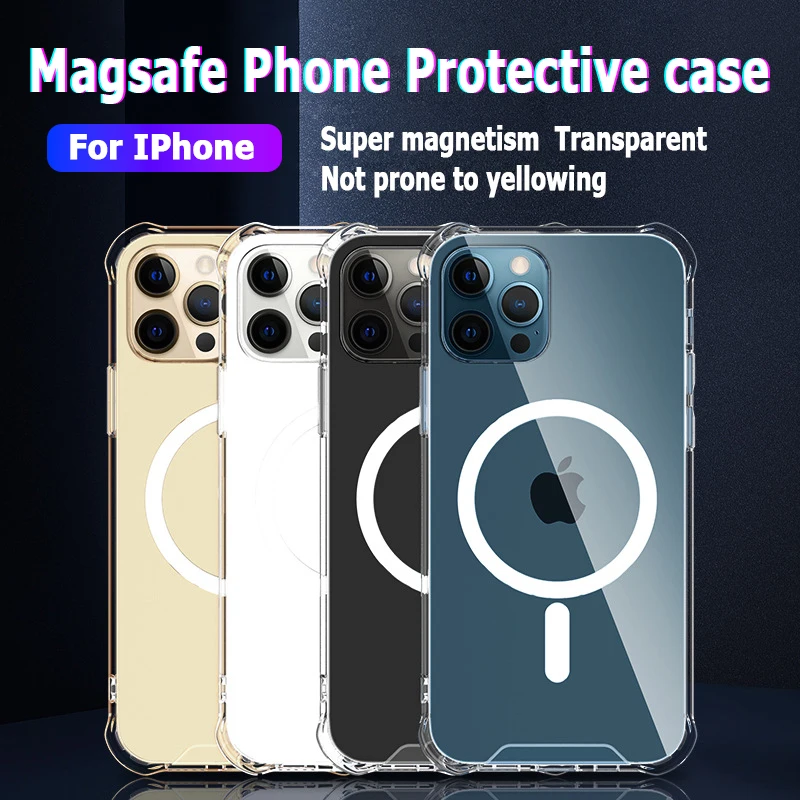 Защитный чехол Magsafe для телефона iPhone, Сильный магнитный притяжение, четыре угла, подушка безопасности, защита от падения, устойчивость к пож...
Защитный чехол Magsafe для телефона iPhone, Сильный магнитный притяжение, четыре угла, подушка безопасности, защита от падения, устойчивость к пож...