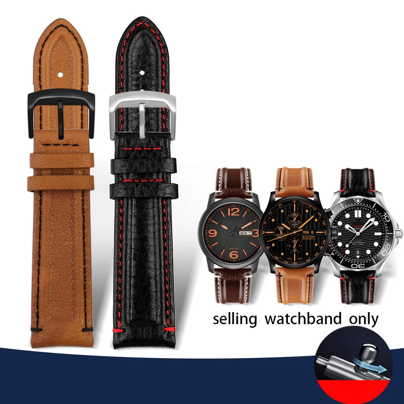 Leather watch strap for CASIO swordfish MDV-106 citizen new light kinetic energy Sao orange BM8475 wristband 22mm quick release
Leather watch strap for CASIO swordfish MDV-106 citizen new light kinetic energy Sao orange BM8475 wristband 22mm quick release