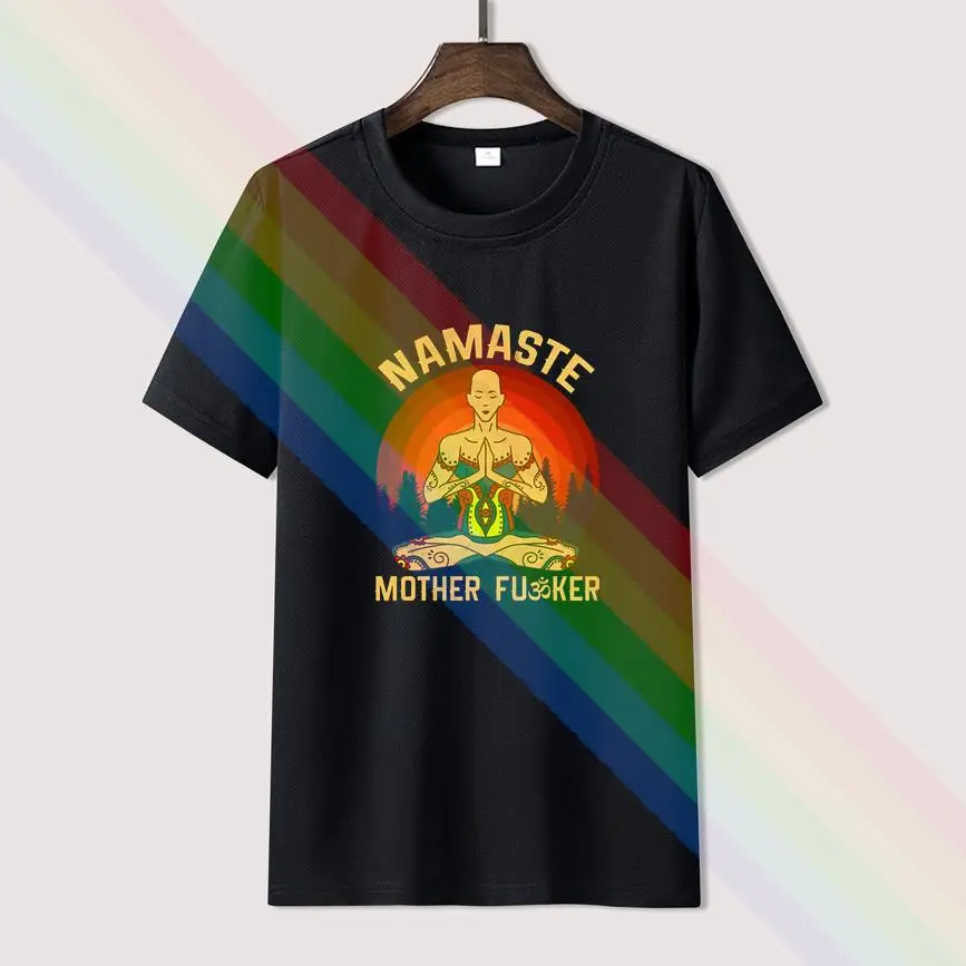 Винтажная классическая мужская футболка с надписью Namaste Mother, брендовая хлопковая футболка унисекс с коротким рукавом
Винтажная классическая мужская футболка с надписью Namaste Mother, брендовая хлопковая футболка унисекс с коротким рукавом