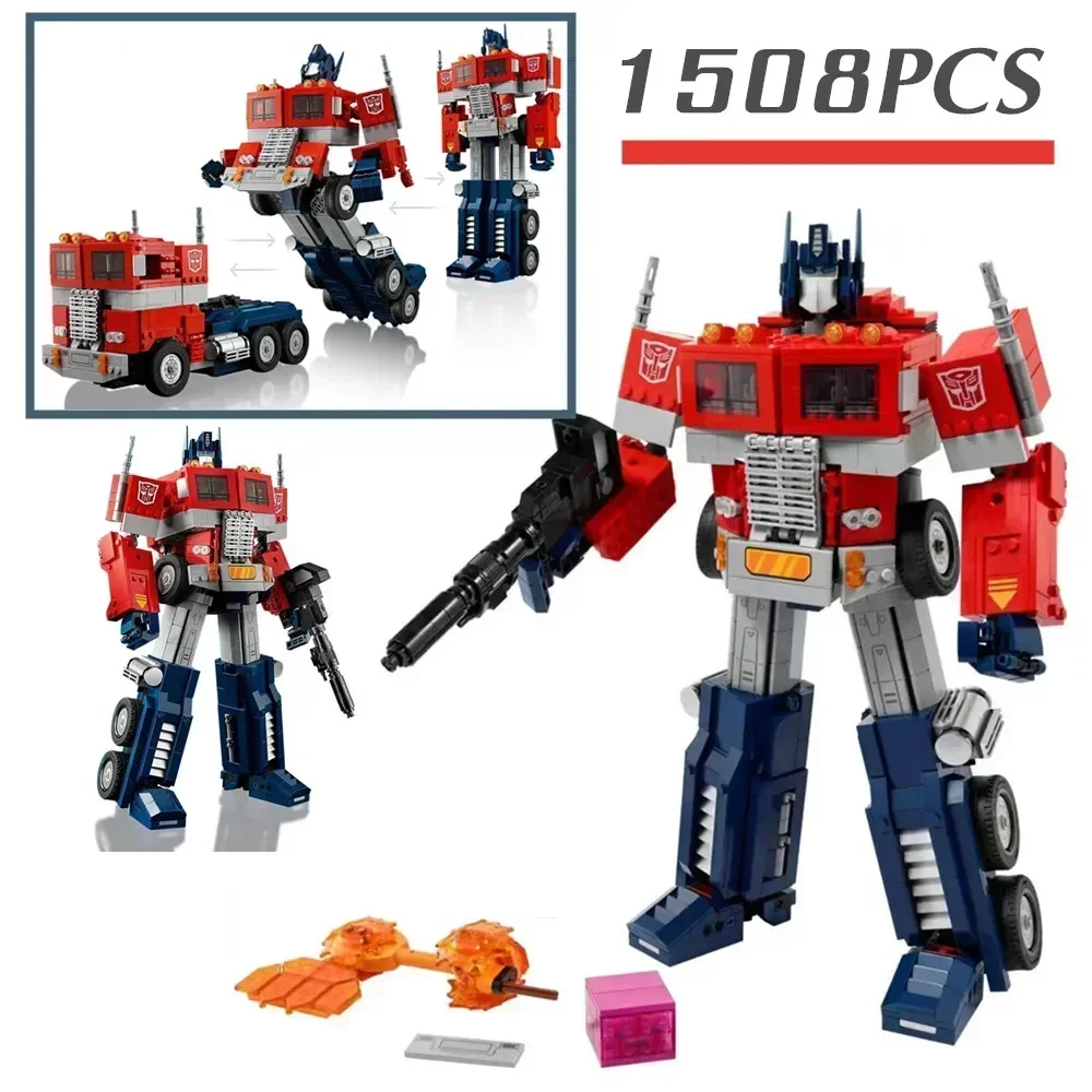 1508PCS Transformation Robot Car Toys 10302 Optimus Prime Truck Autobot Deformation Movies Building DIY Model Blocks for Kids
1508PCS Transformation Robot Car Toys 10302 Optimus Prime Truck Autobot Deformation Movies Building DIY Model Blocks for Kids