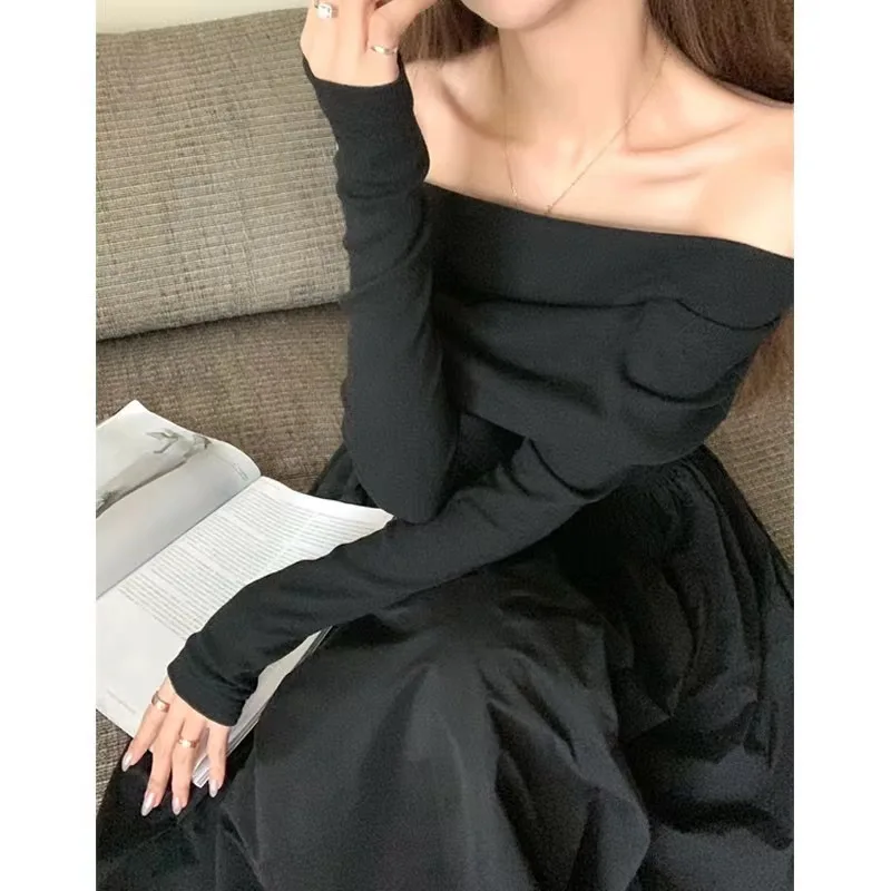 One-line neckline strapless long-sleeved white dress Women Spring Fall 2024 new French Hepburn style maxi dress
One-line neckline strapless long-sleeved white dress Women Spring Fall 2024 new French Hepburn style maxi dress