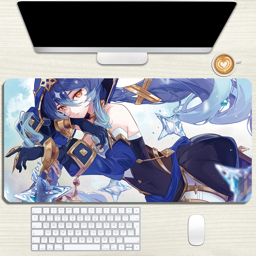 

Game Genshin Impact Layla Mouse Pad Sumeru Fashion Gamer Mousepad Rubber Lock Edge Mouse Mat Large Desk Pad Props