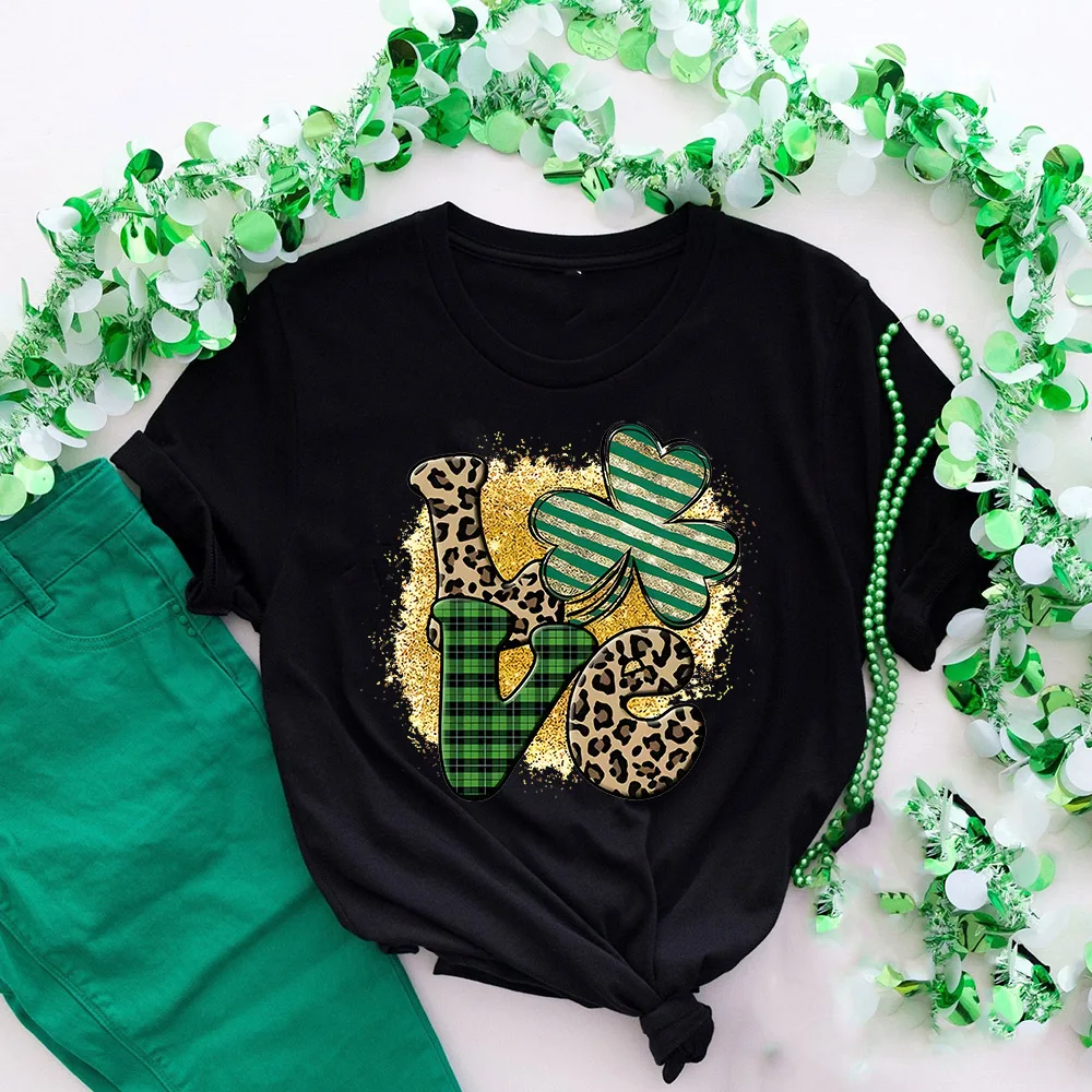 Love St Patrick's Day Shirt Cute St Patrick's Day Shamrock Women Shirts Love with Shamrock T-Shirt Ladies Irish Tee Tops
Love St Patrick's Day Shirt Cute St Patrick's Day Shamrock Women Shirts Love with Shamrock T-Shirt Ladies Irish Tee Tops