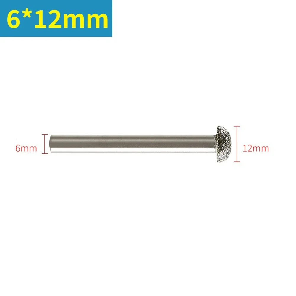 1pcs Hemispherical Diamond Burr Carving Grinding Bit 6mm Shank For Engraving Polishing Glass Jade Ceramic Rotary Tools
1pcs Hemispherical Diamond Burr Carving Grinding Bit 6mm Shank For Engraving Polishing Glass Jade Ceramic Rotary Tools