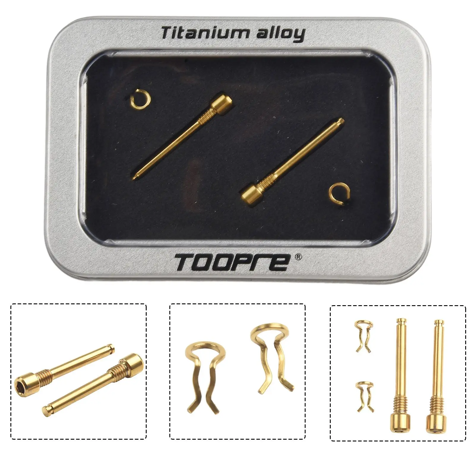 Bike Parts Threaded Pin Bike Hydraulic Disc Bolts Screws Brake Pad Brake Plugs TC4 Titanium Alloy Corrosion Resistance
Bike Parts Threaded Pin Bike Hydraulic Disc Bolts Screws Brake Pad Brake Plugs TC4 Titanium Alloy Corrosion Resistance