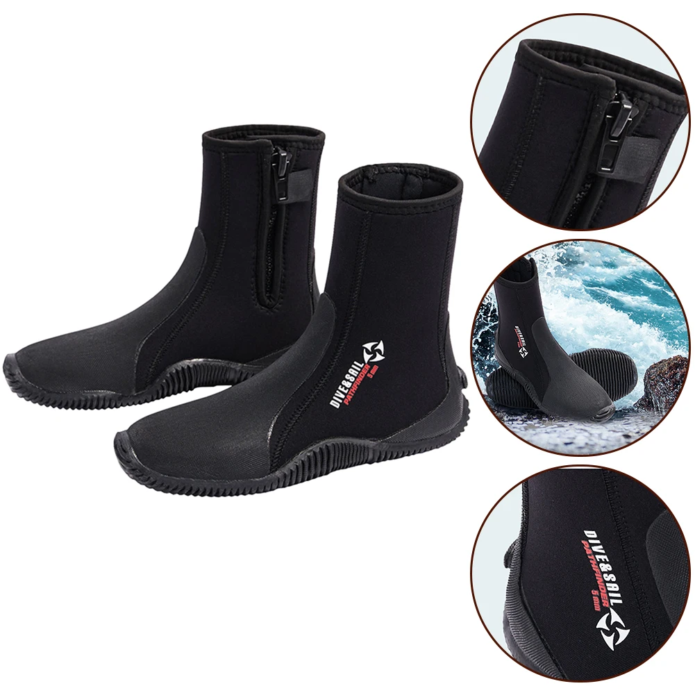 1Pair Of Diving Shoes 5mm Rubber Wetsuit Boots Shoes For Scuba Diving Kayaka Spearfishing Water Sport Diving Accessories
1Pair Of Diving Shoes 5mm Rubber Wetsuit Boots Shoes For Scuba Diving Kayaka Spearfishing Water Sport Diving Accessories